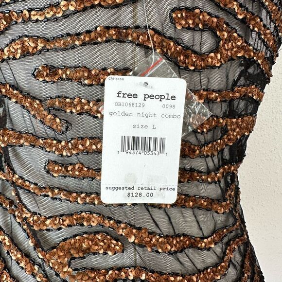 NWT Free People Sequin Top - Picture 5 of 6